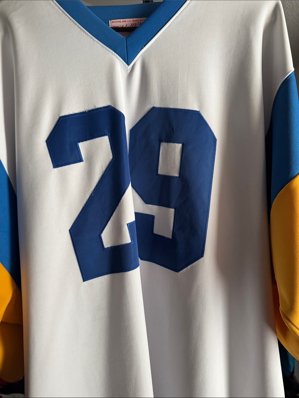 White and Blue Eric Dickerson Jersey